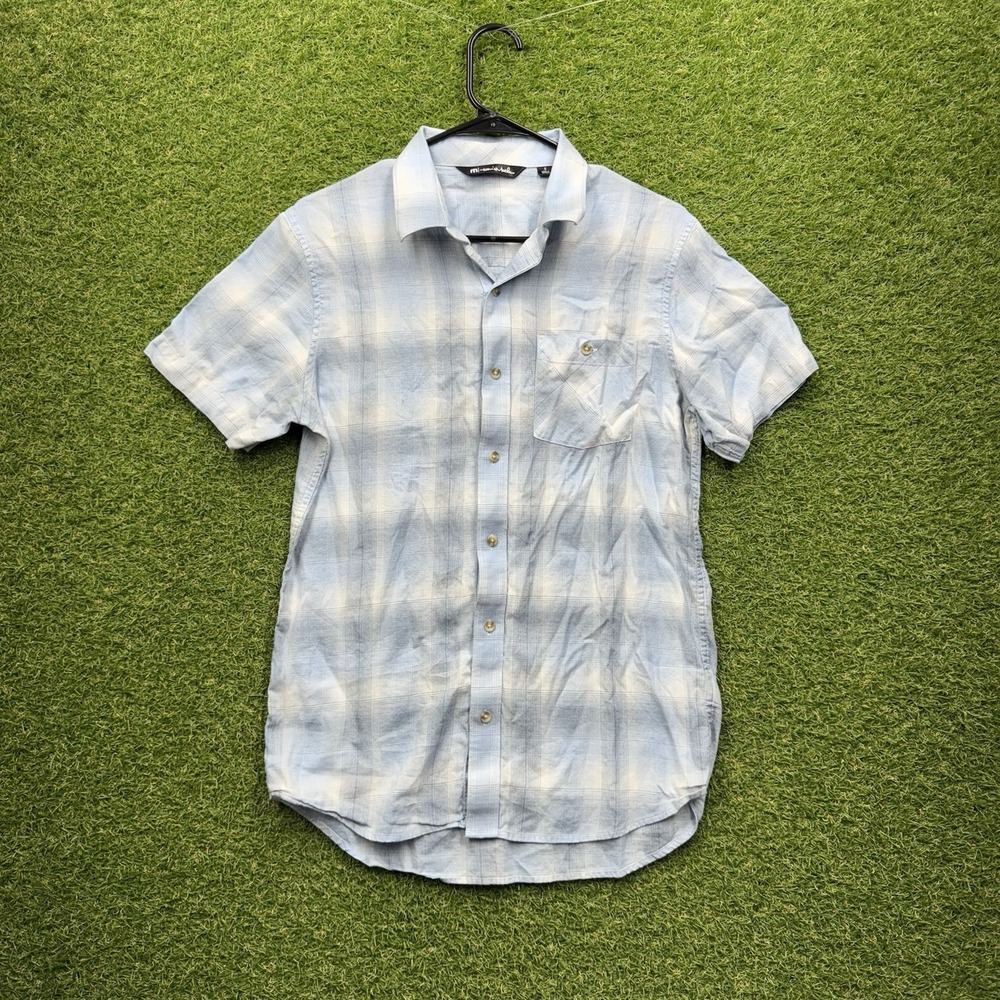 Travis Mathew Shirt Mens Small Hiking Golf Short Sleeve Button Up Casual Camp